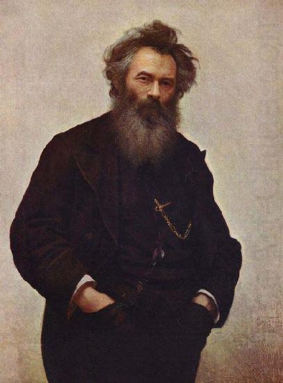 Ivan Shishkin Portrait of Ivan Shishkin by Ivan Kramskoy, china oil painting image